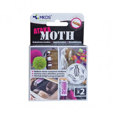 Ataka moth drabužinėms kandims naikinti, 2 vnt